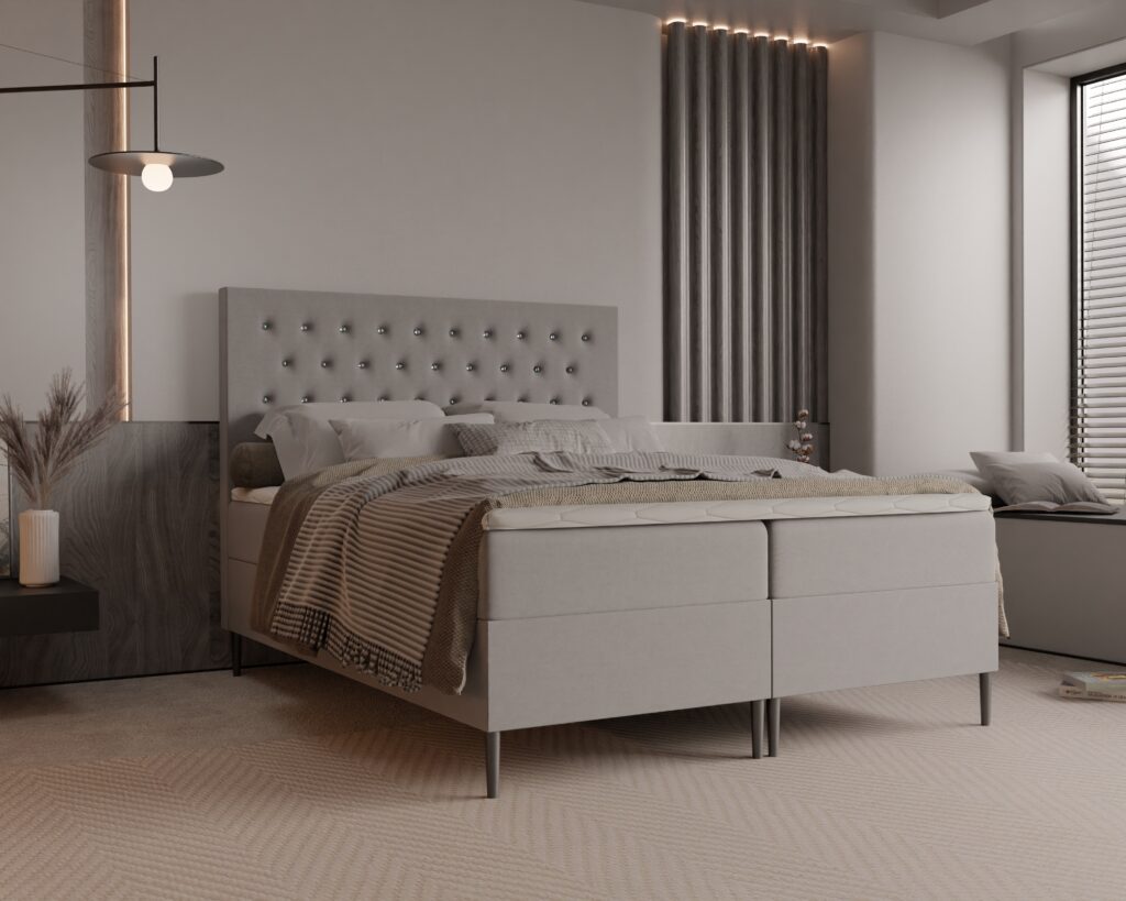 Łóżko kontynentalne ANNA