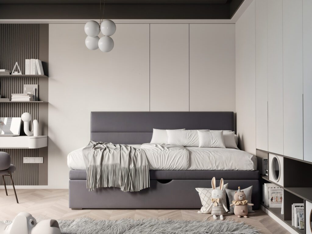 Łóżko dziecięco-młodzieżowe dziecięce RUBBLE