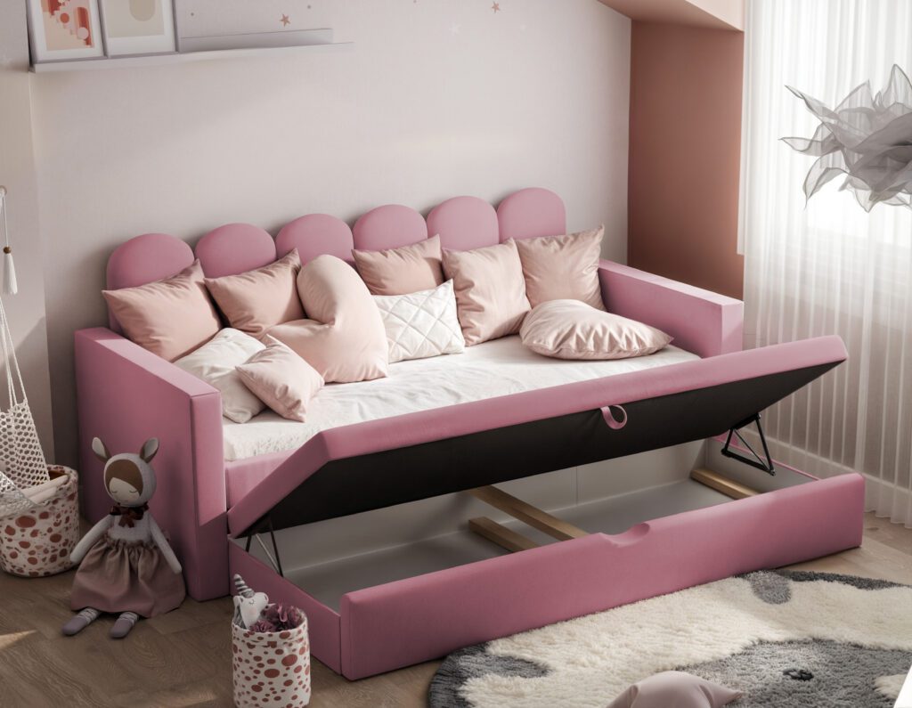 Łóżko młodzieżowe ALIA I z dodatkową powierzchnią spania